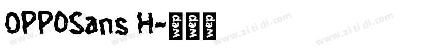 0PPOSans H字体转换